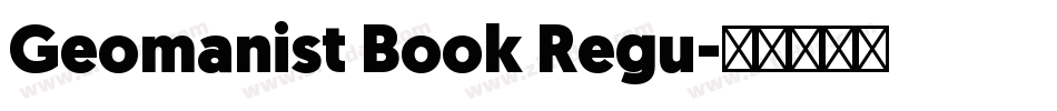 Geomanist Book Regu字体转换